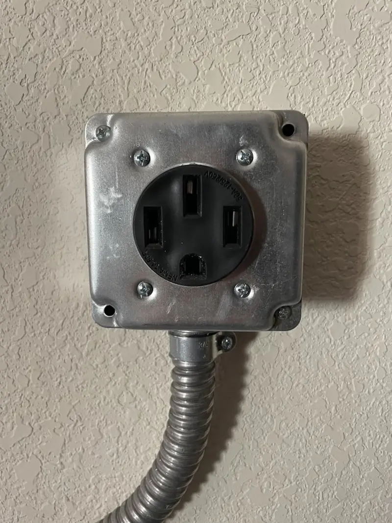 NEMA 14-50 outlet installed for Smart Home Electrical in North Auburn